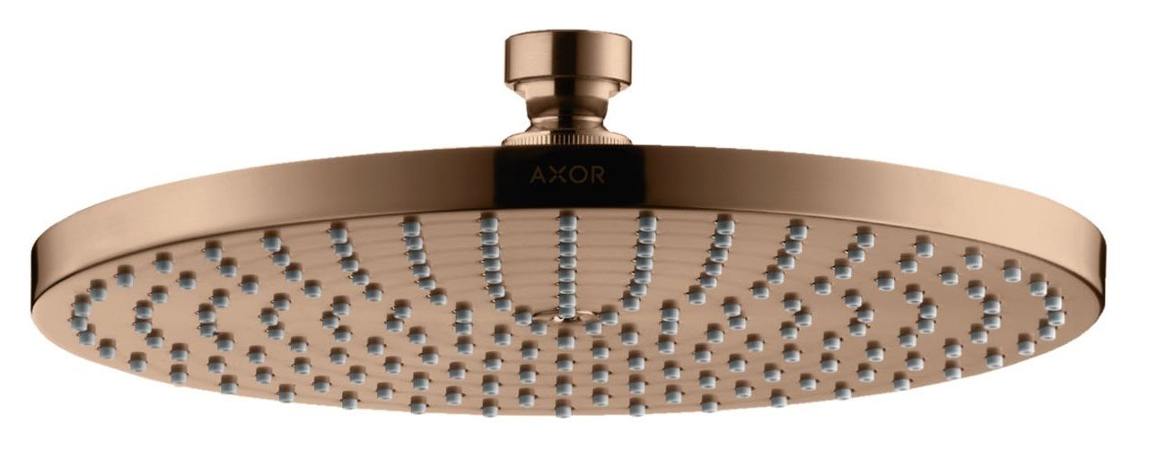Douche de tête AXOR Starck 240 1 jet en or rouge poli