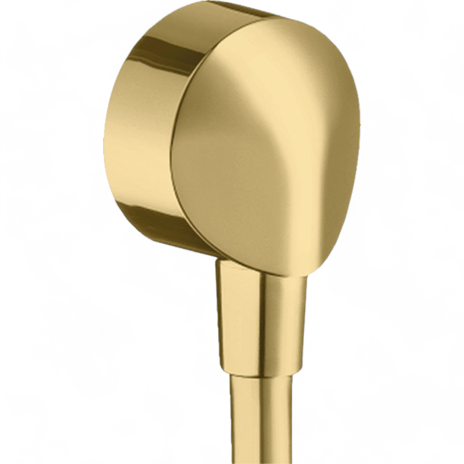 Coude de raccordement Hansgrohe FixFit aspect doré poli