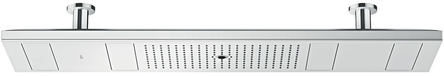 Douche de tête AXOR ShowerSolutions 1200 avec éclairage, 4 jets avec raccord au plafond