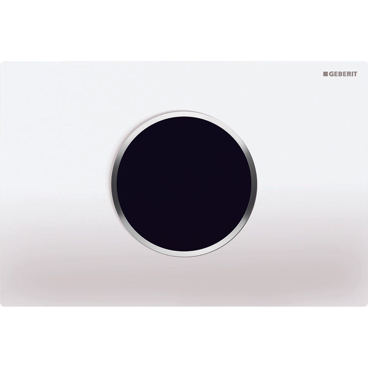 Plaque de déclenchement infrarouge​ Geberit Sigma10 électronique 
 pour réservoir à encastrer Sigma 12 cm / Blanc - Chromé brillant