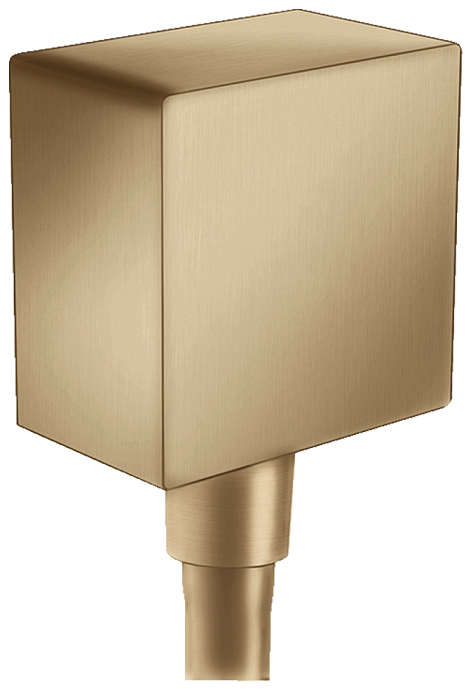 Coude de raccordement Hansgrohe FixFit Square en bronze brossé