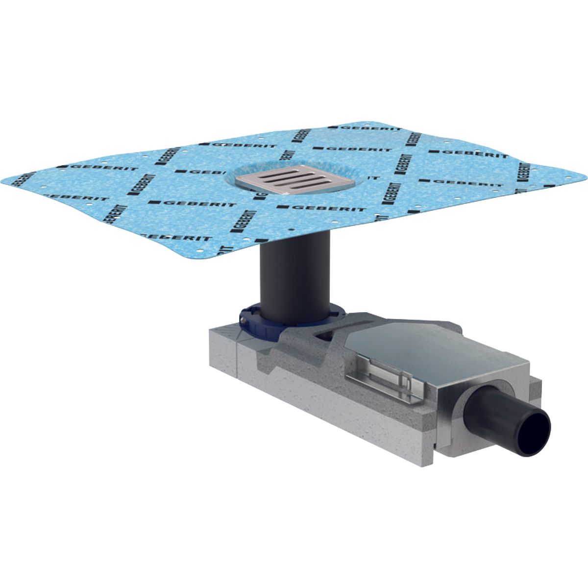 Siphon de sol : set d&#39;installation + grille design