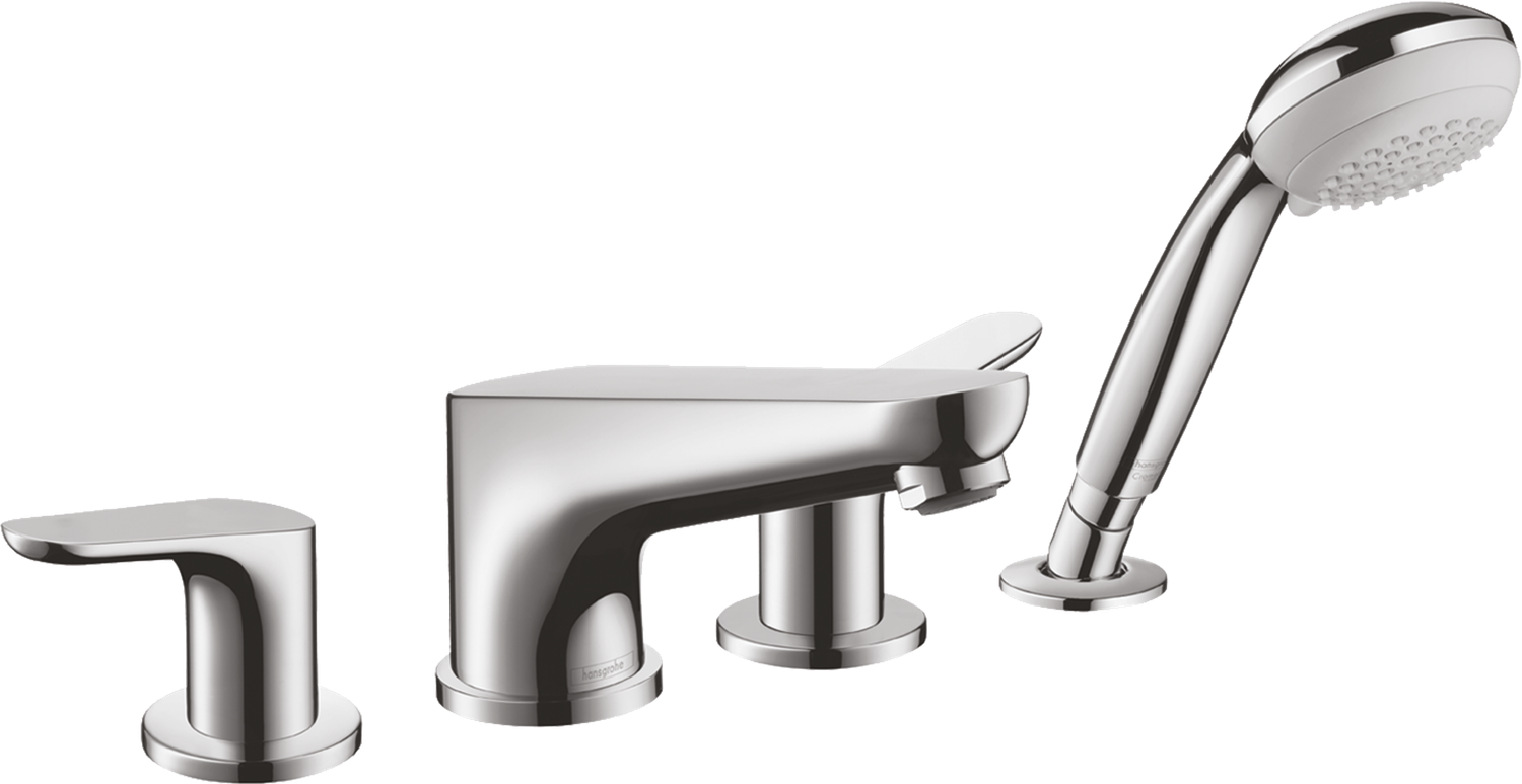 Mélangeur 4 trous pour montage sur bord de baignoire Hansgrohe Focus