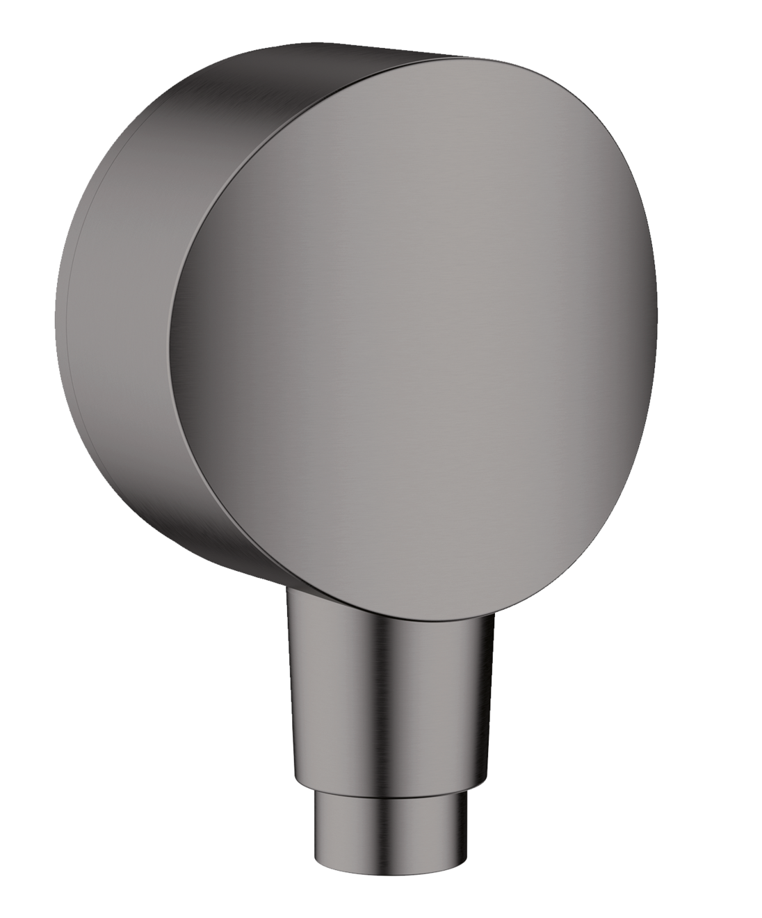 Coude de raccordement Hansgrohe FixFit S en noir chromé brossé