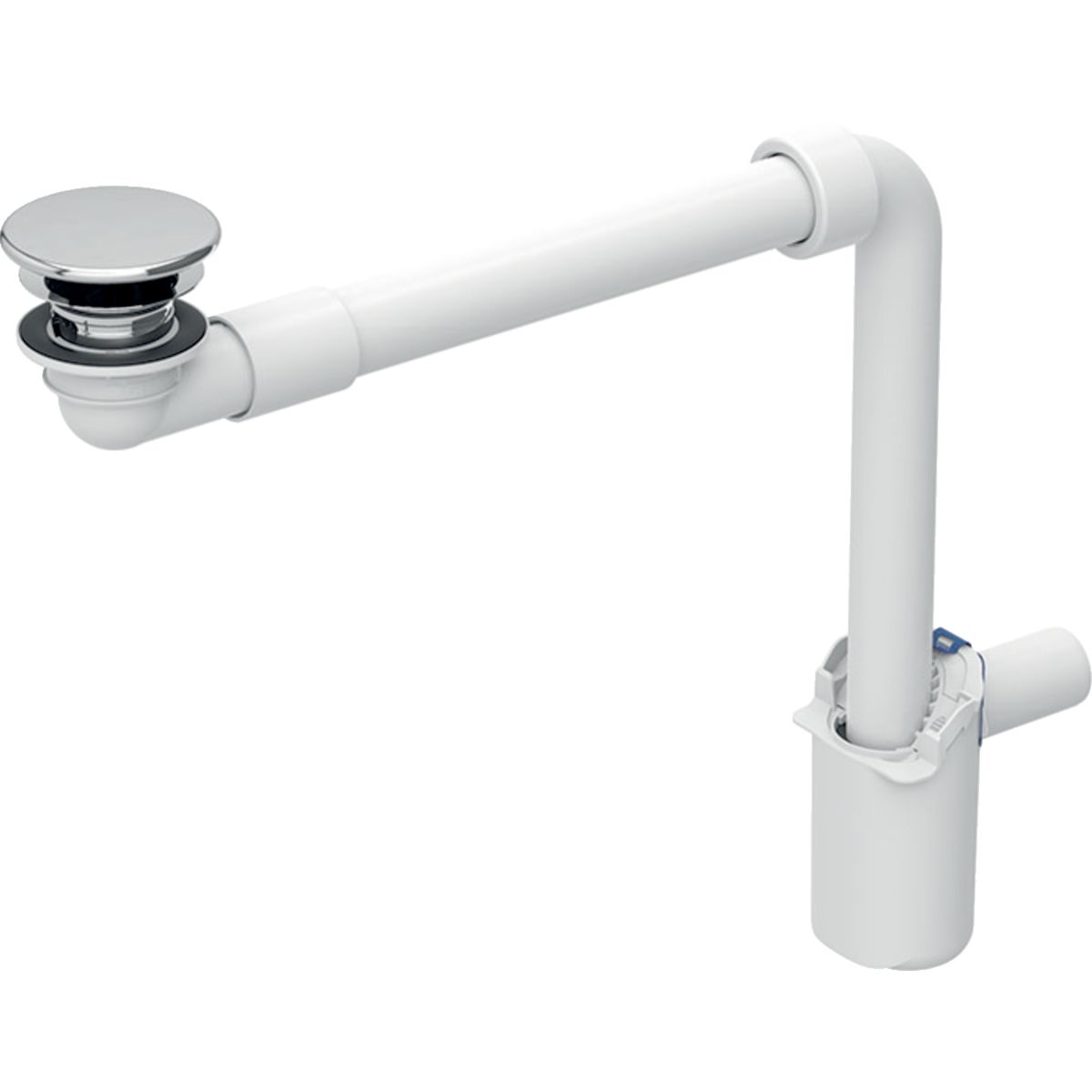 Évacuation de lavabo Geberit à écoulement libre et recouvrement de soupape