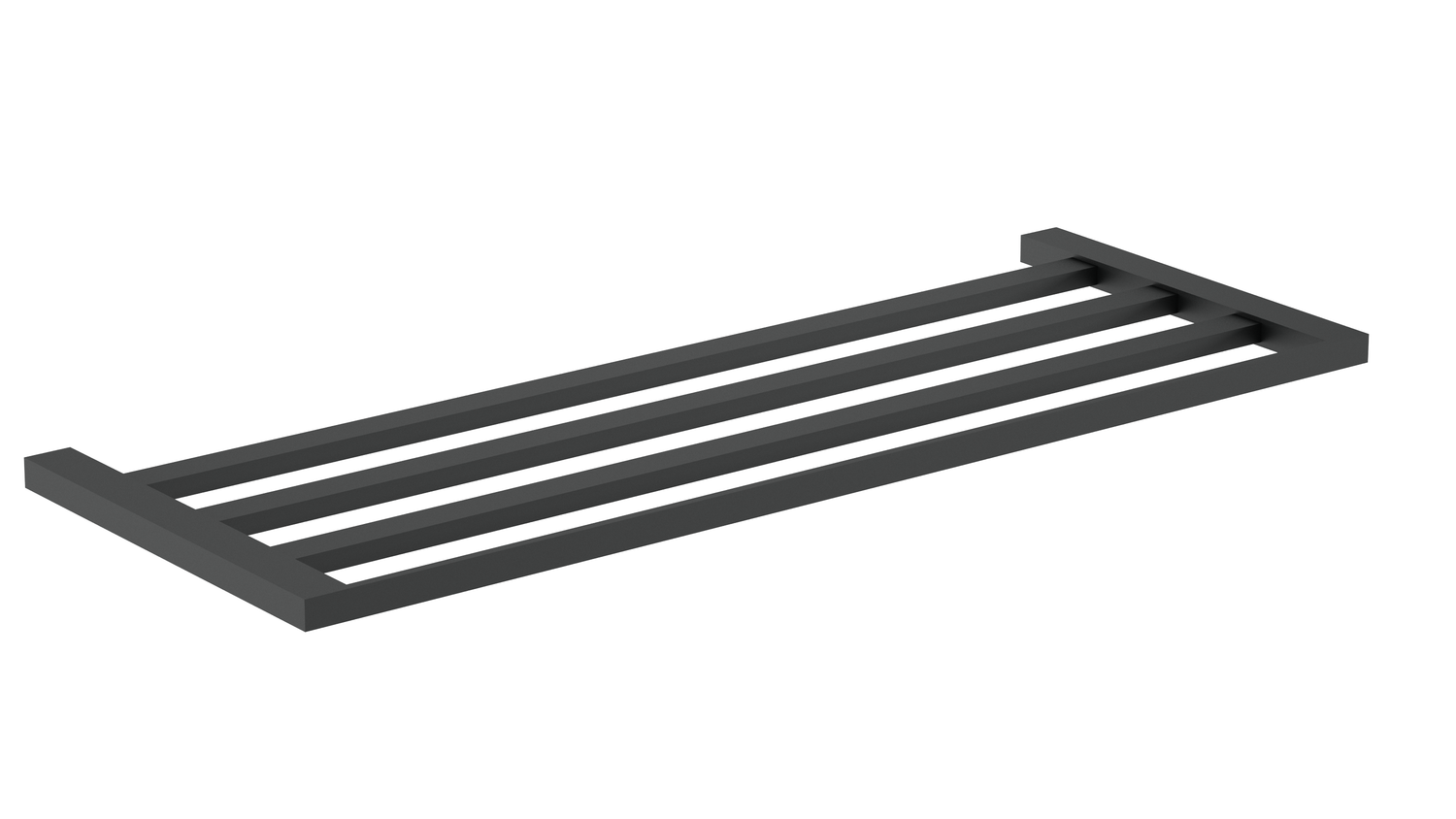 Plateau porte-serviettes Nofer Corinto en noir mat