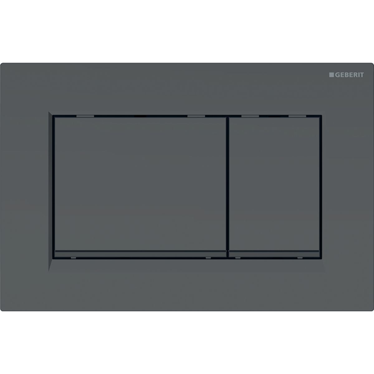 Plaque de déclenchement Geberit Sigma30 / Noir mat - bandes design : noir