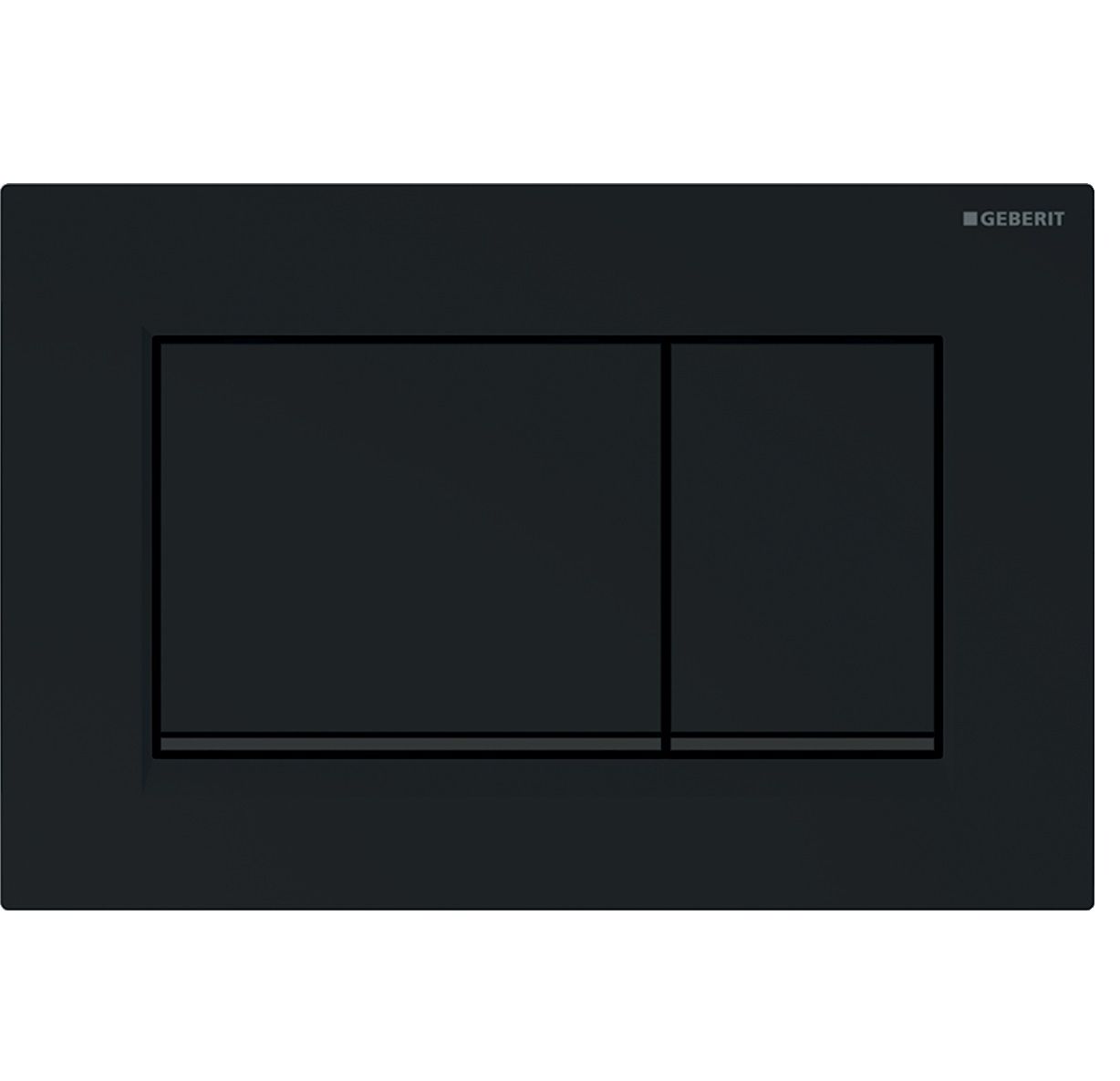 Plaque de déclenchement Geberit Sigma30 / Noir - bandes design : noir mat