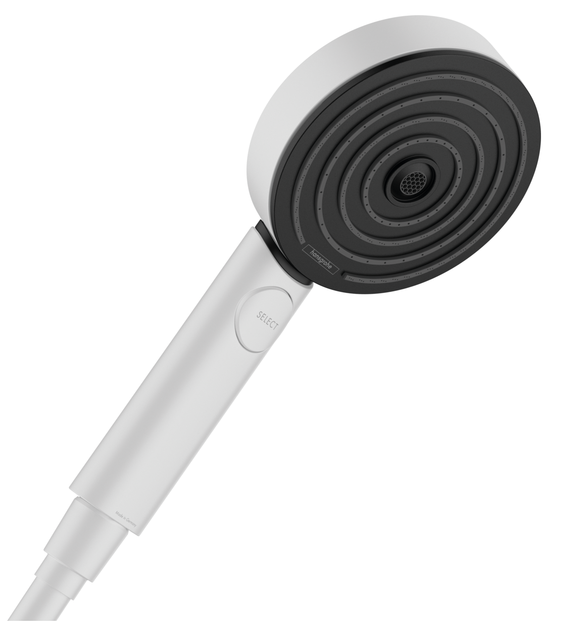 Douchette à main Hansgrohe Pulsify Select S 105 3 jets en blanc mat