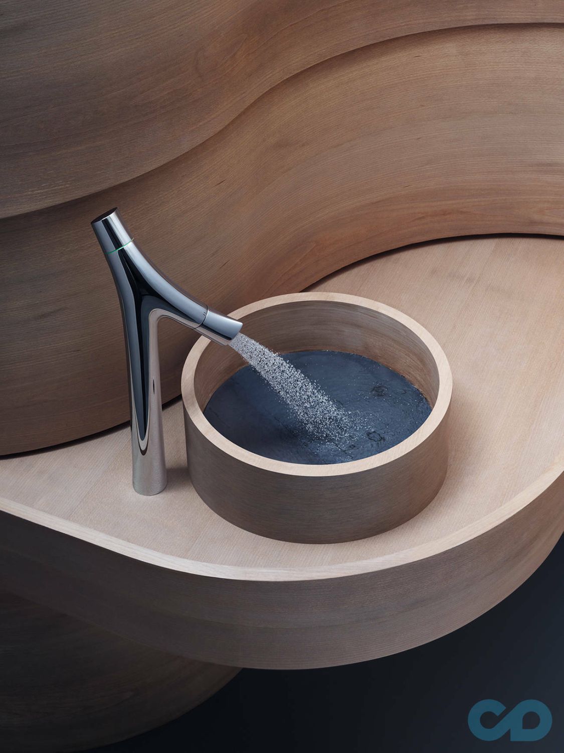 Mitigeur de lavabo AXOR Starck Organic 240 pour vasque libre avec bonde à écoulement libre
