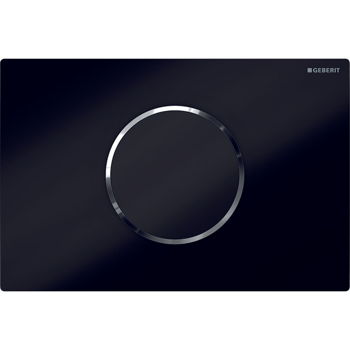 Plaque de déclenchement infrarouge Geberit Sigma10 électronique pour réservoir à encastrer Sigma 12 cm / Noir chromé