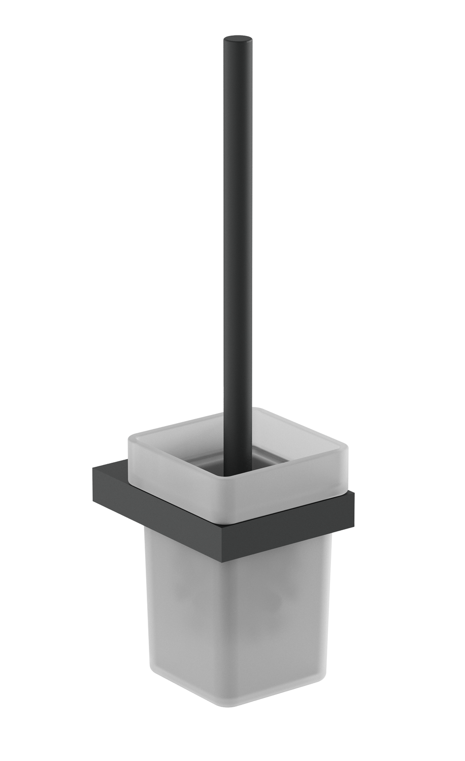 Porte-balai Nofer Corinto en noir mat