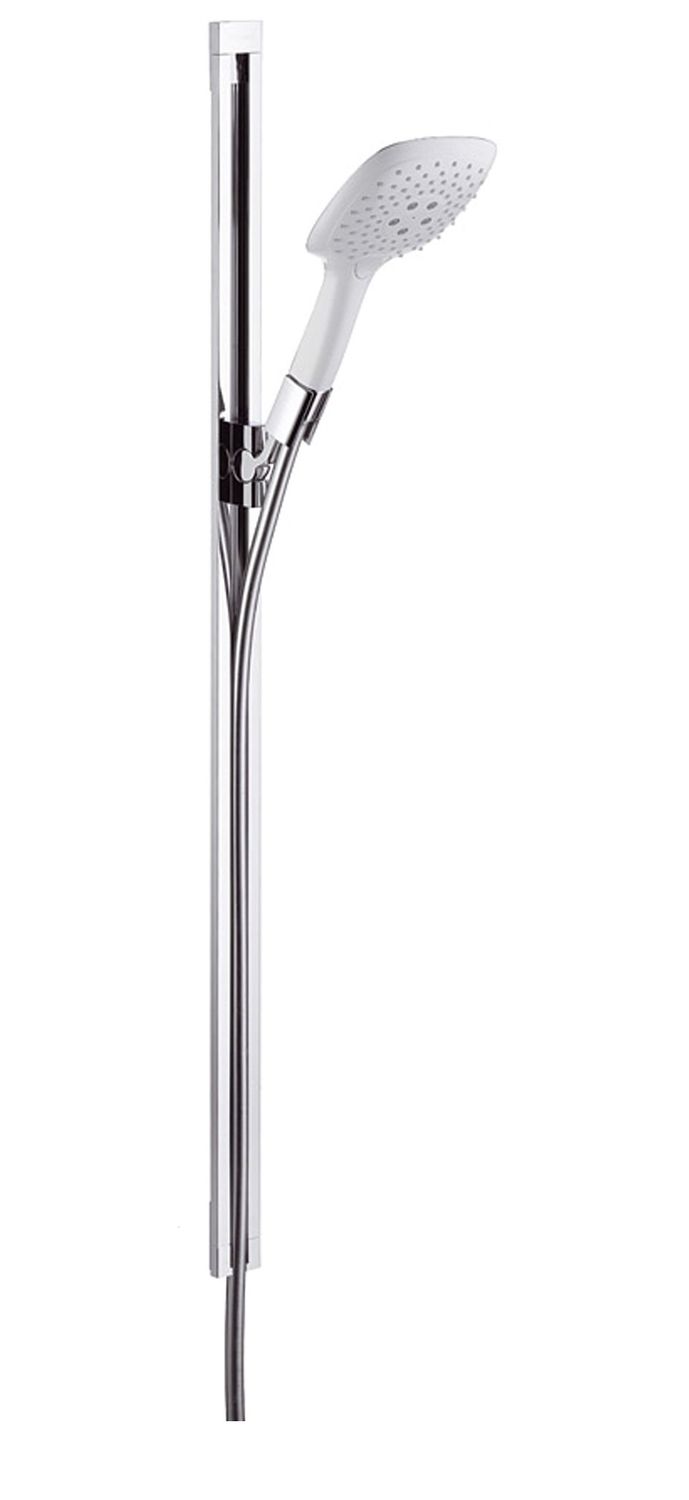 Barre de douche Hansgrohe Unica avec douchette à main PuraVida 3 jets et flexible