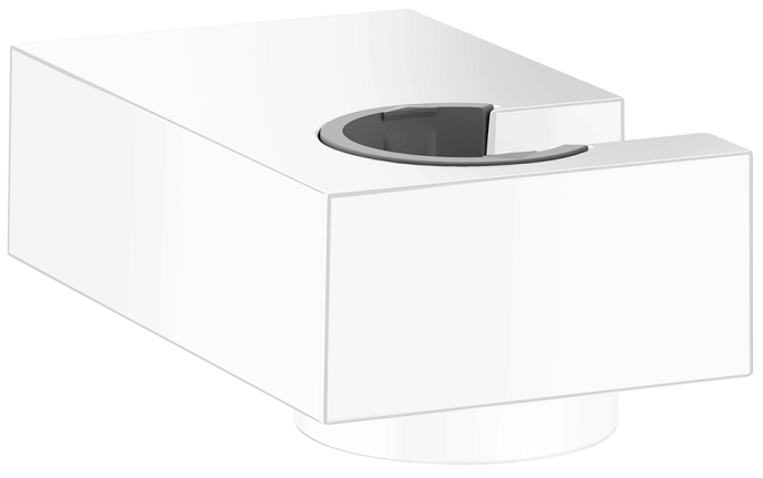 Support mural Hansgrohe Universel E pour douchette en blanc mat