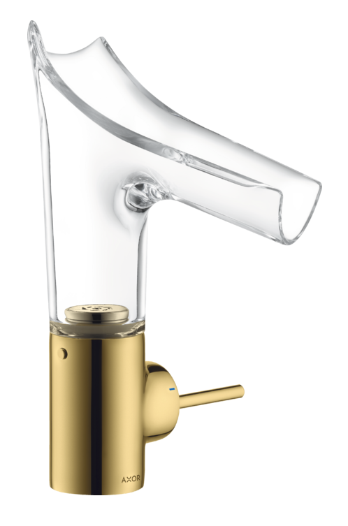 Mitigeur de lavabo AXOR Starck V bec - Finition : Doré poli