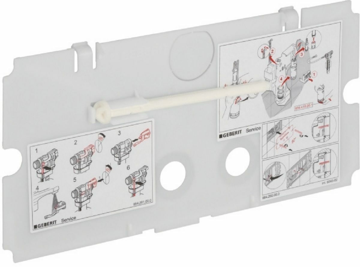 Plaque de protection Geberit pour réservoir à encastrer Twinline 8 cm et 12 cm