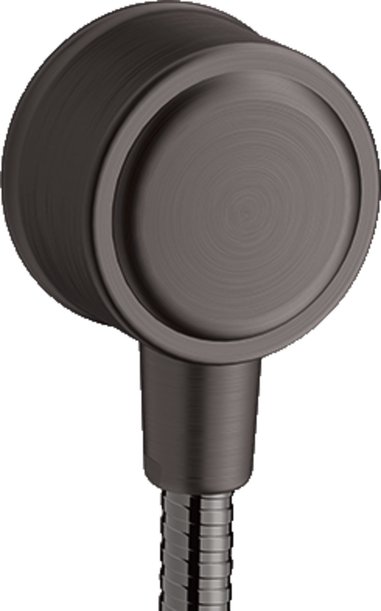 Coude de raccordement FixFit rond AXOR Montreux en noir chromé brossé