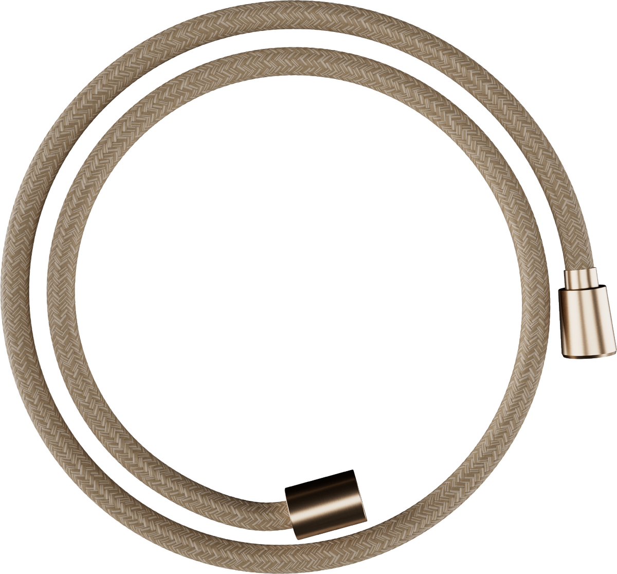 Flexible de WC  Hansgrohe textile Designflex 1,25 m, en bronze brossé