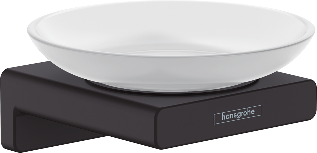 Porte-savon Hansgrohe AddStoris en noir mat