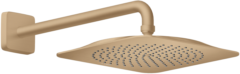 Douche de tête AXOR Citterio C 270 1 jet avec bras de douche 390 mm en bronze brossé