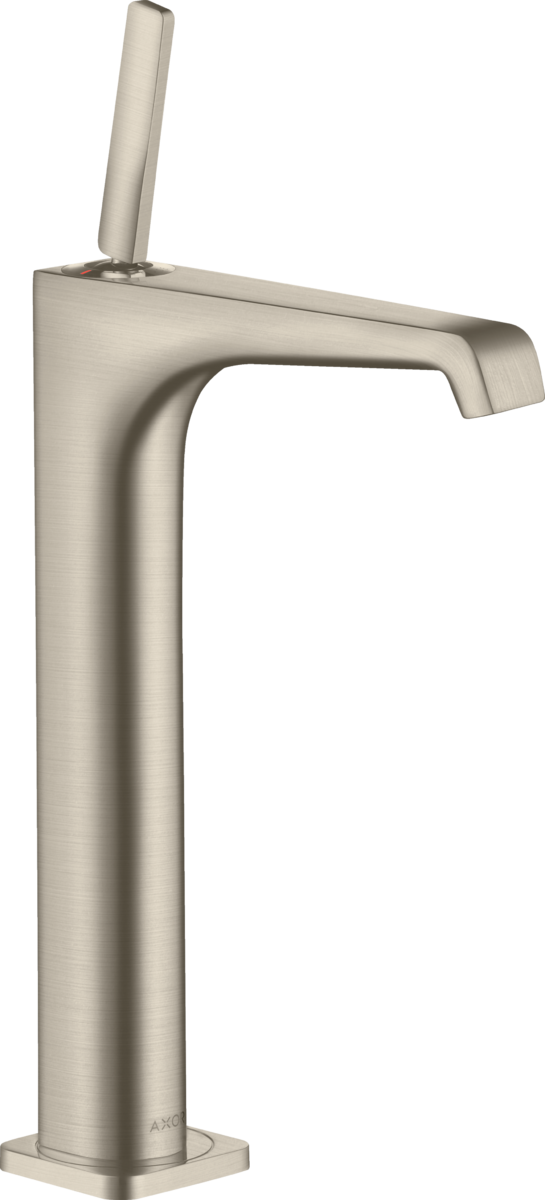 Mitigeur de lavabo AXOR Citterio E 250 surélevé pour vasque libre en nickel brossé