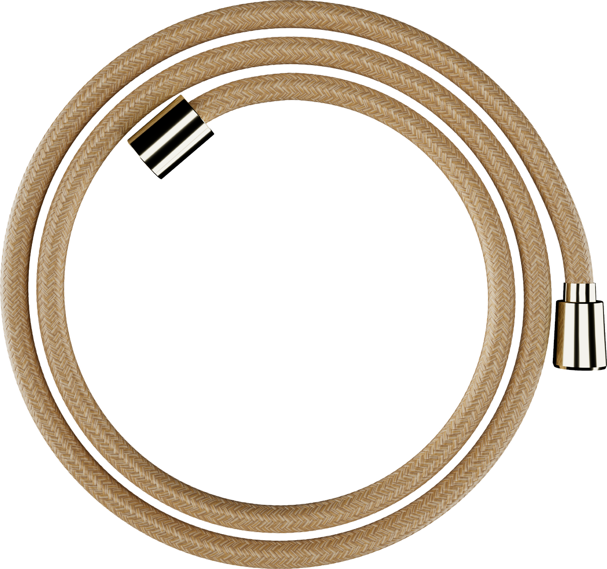 Flexible de douche Hansgrohe textile Designflex 1,60 m, Aspect doré poli