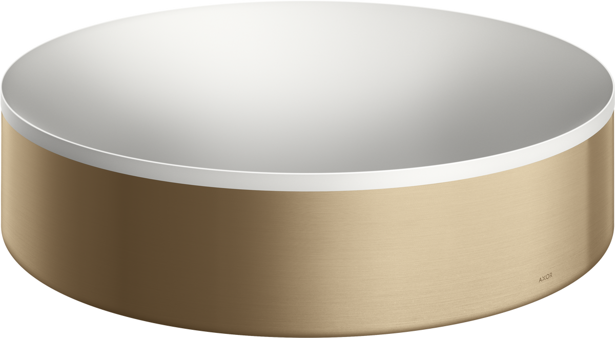 Vasque à poser AXOR Suite circulaire diamètre 40 cm, en bronze brossé