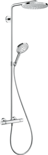 Colonne de douche Showerpipe Hansgrohe Raindance Select S 240 1 jet PowderRain avec mitigeur thermostatique