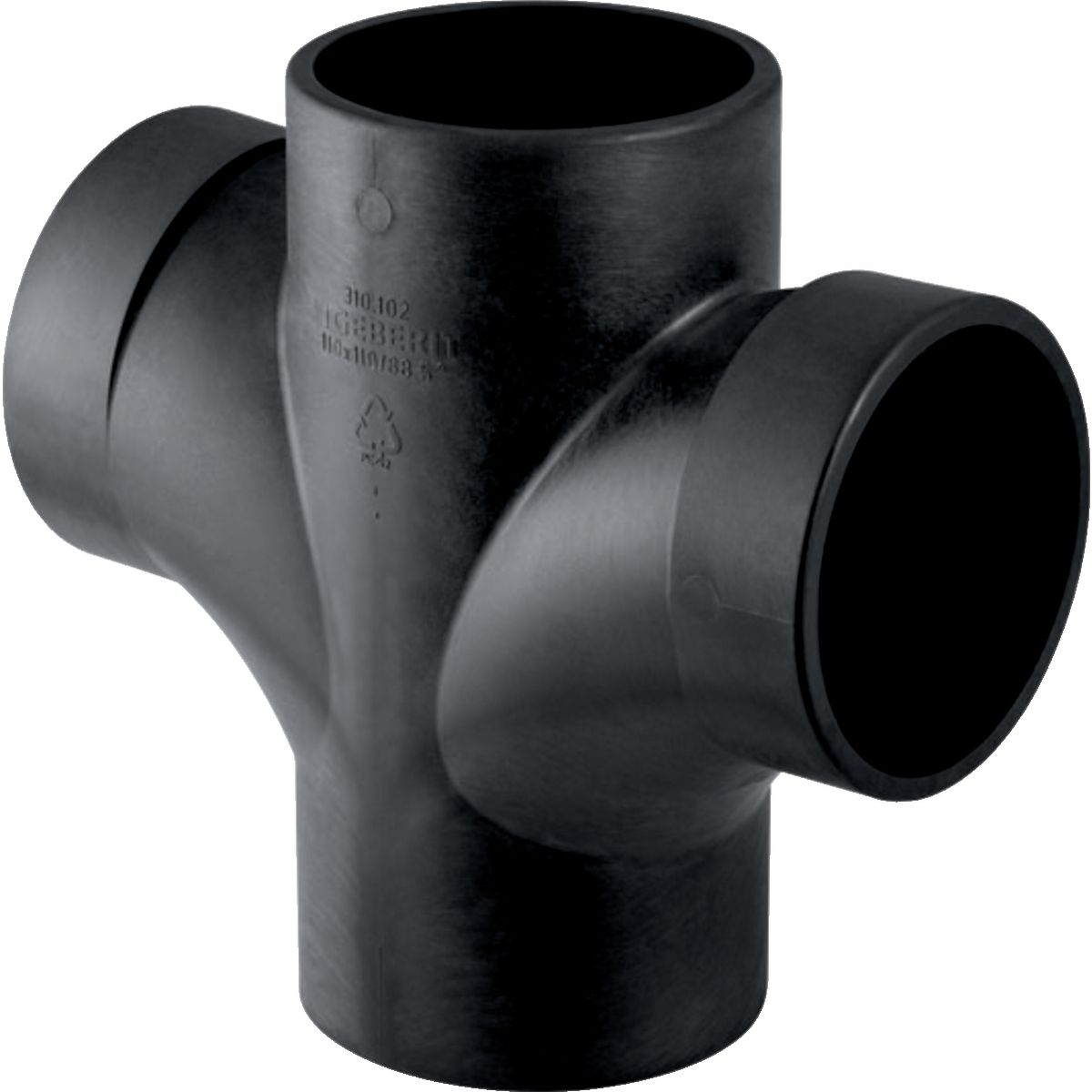 Embranchement 88.5° Geberit PEHD Silent db 20 : d=110mm, d1=110mm