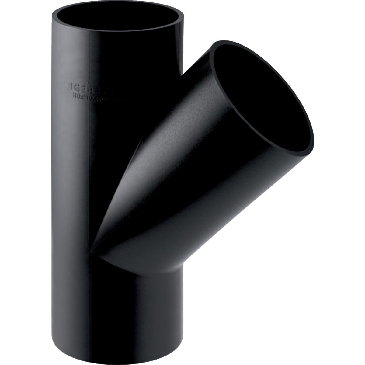 Embranchement / Culotte simple 45° (Y) Geberit PEHD : d=56mm, d1=56mm