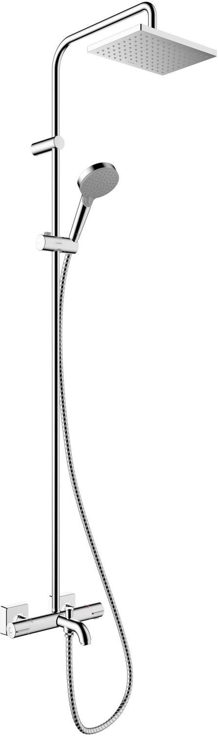 Colonne de douche Hansgrohe Vernis Shape 230 1 jet avec mitigeur baignoire thermostatique