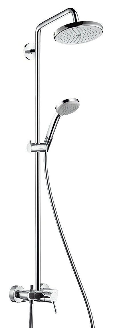 Colonne de douche Showerpipe Hansgrohe Croma avec mitigeur mécanique  chromé - Garantie 5 ans