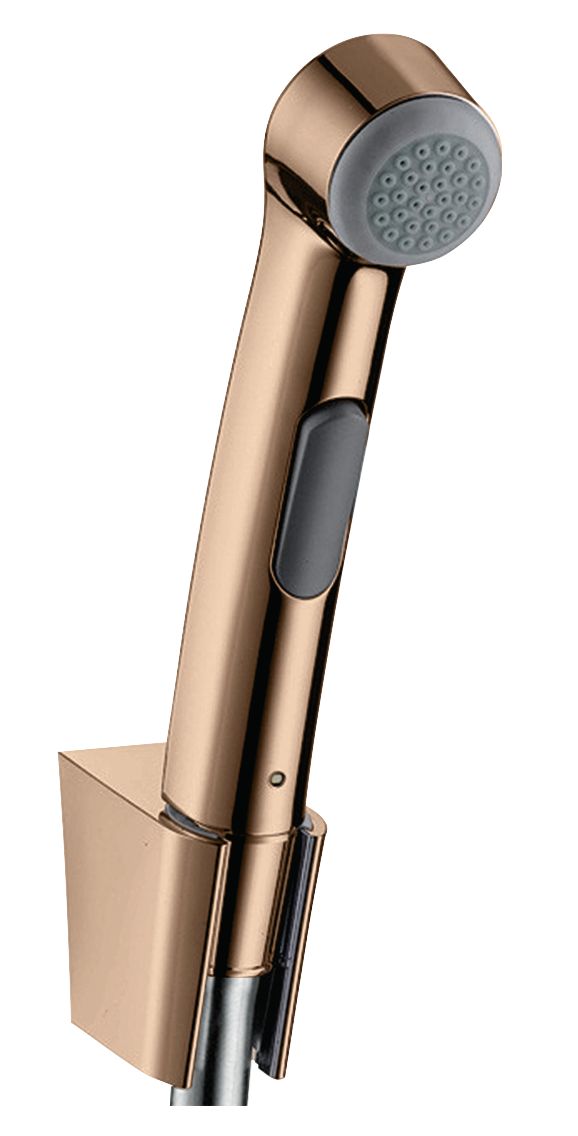 Douchette WC Hansgrohe pour toilette intime bidette - Finition : Or rouge poli