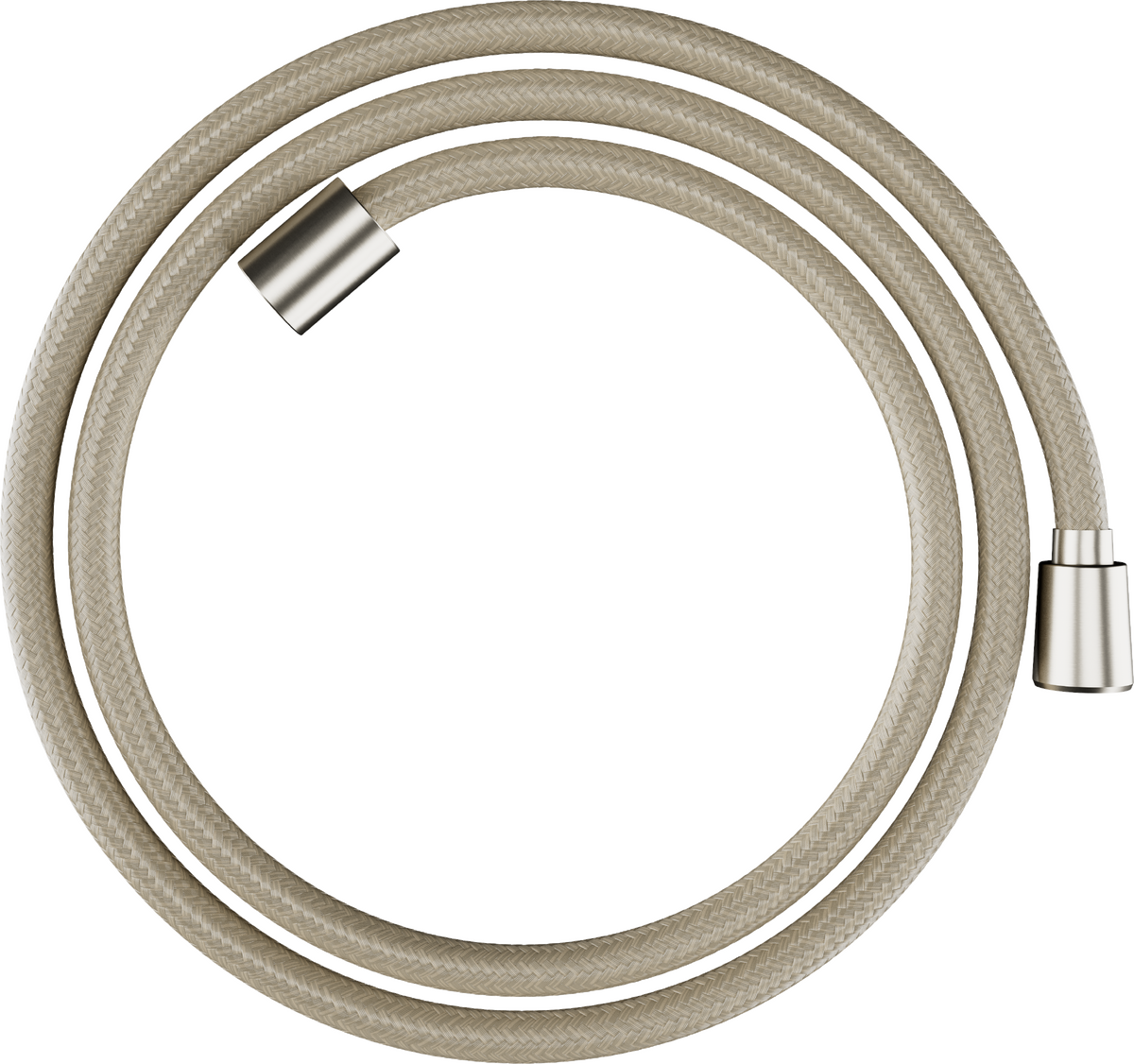 Flexible de douche Hansgrohe textile Designflex 1,60 m, en nickel brossé