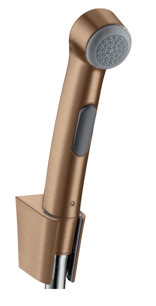 Douchette WC Hansgrohe pour toilette intime bidette - Finition : Or rouge brossé