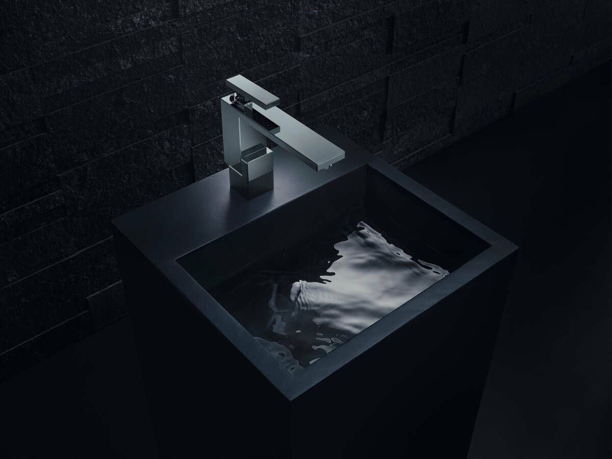 Mitigeur de lavabo AXOR Edge 130 avec bonde push-open