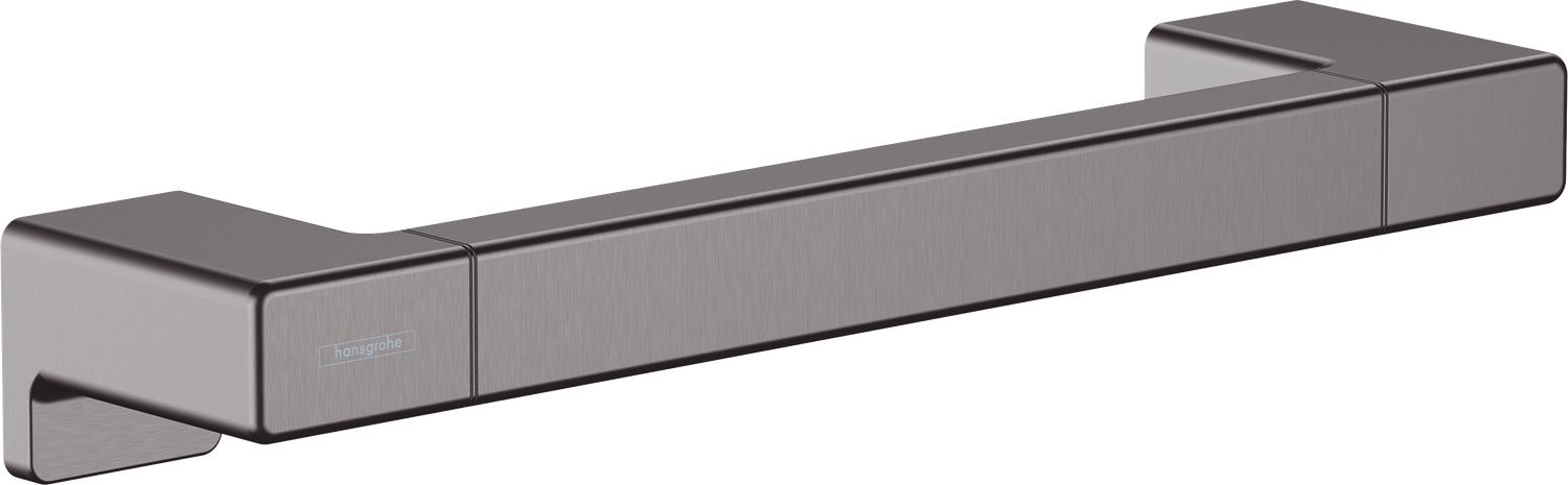 Barre d&#39;appui Hansgrohe AddStoris en noir chromé brossé