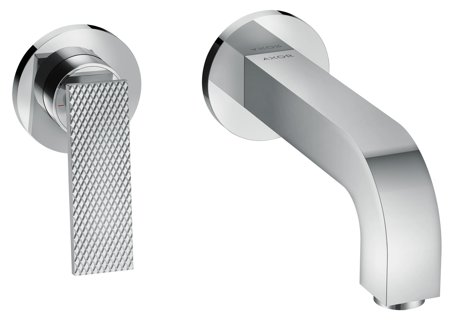 Mitigeur de lavabo encastré AXOR Citterio 220 mm avec poignée manette coupe rhombique