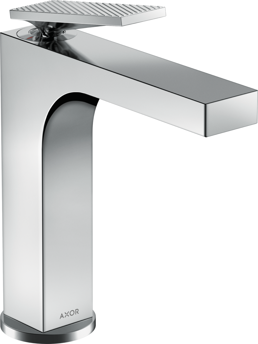 Mitigeur de lavabo AXOR Citterio 160 poignée manette avec tirette et vidage coupe rhombique