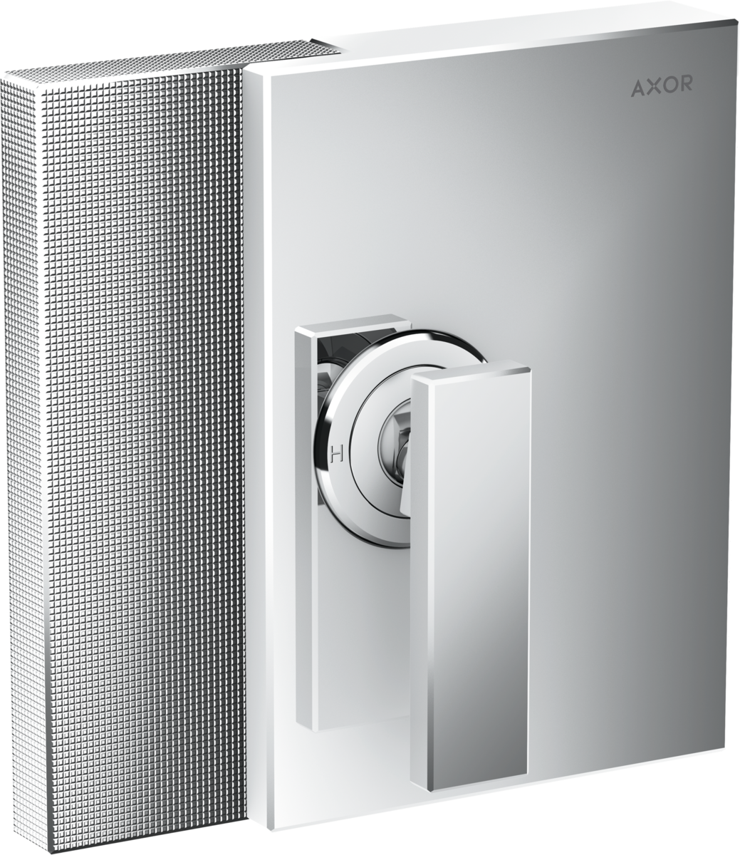 Set de finition pour mitigeur de douche encastré AXOR Edge coupe diamant