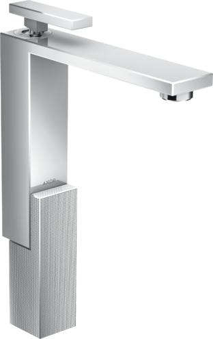 Mitigeur de lavabo AXOR Edge 280 avec bonde push-open coupe diamant