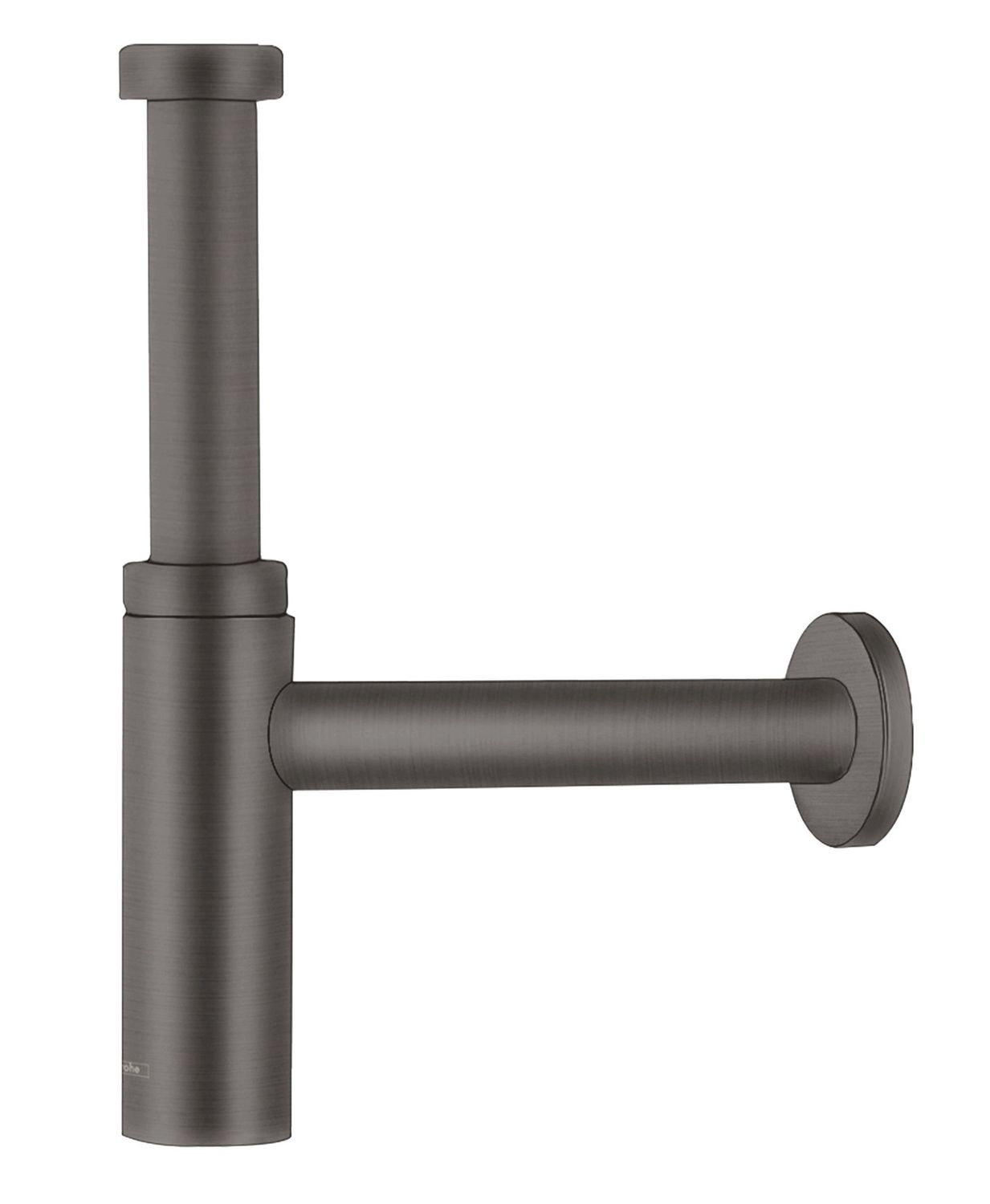 Siphon design Hansgrohe Flowstar S pour lavabo en noir chromé brossé