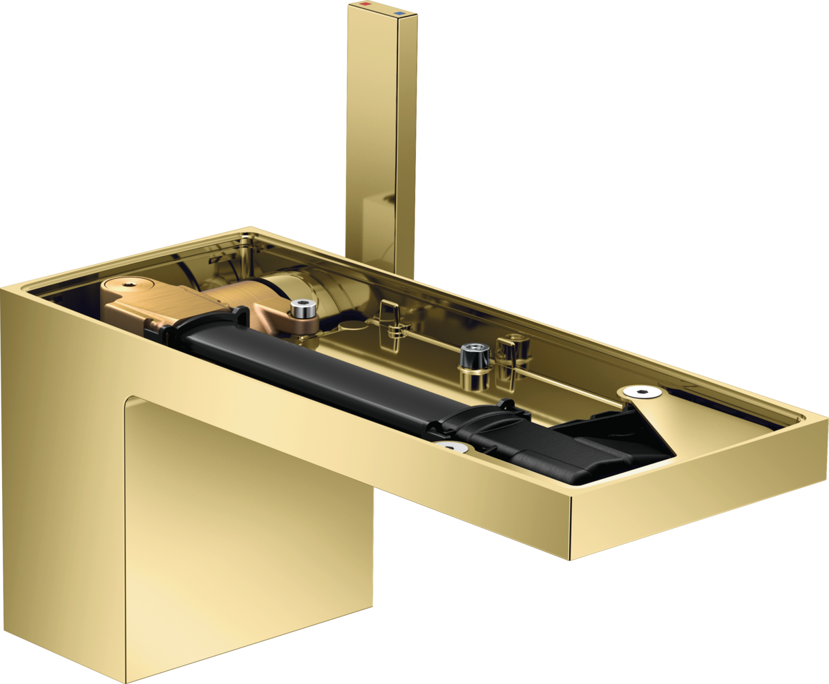 Mitigeur de lavabo AXOR MyEdition 70 sans plaque avec bonde push-open en laiton poli