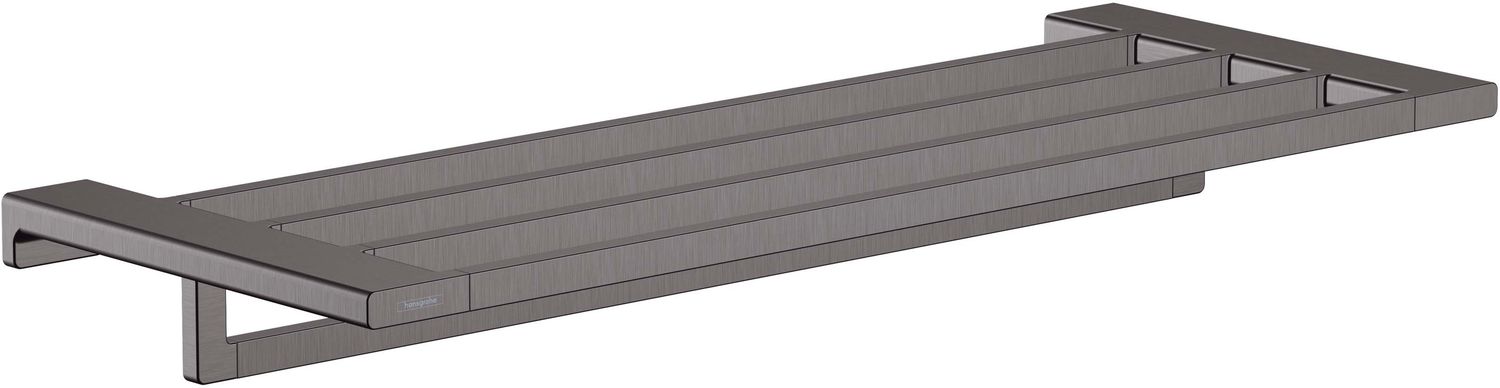 Porte-serviettes multi-barres Hansgrohe AddStoris en noir chromé brossé