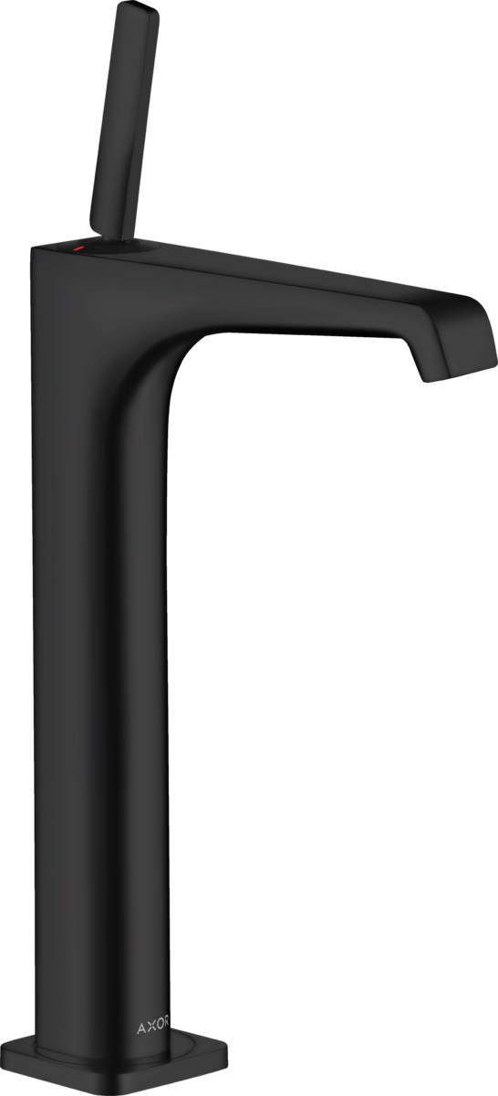 Mitigeur de lavabo AXOR Citterio E 250 surélevé pour vasque libre en noir mat