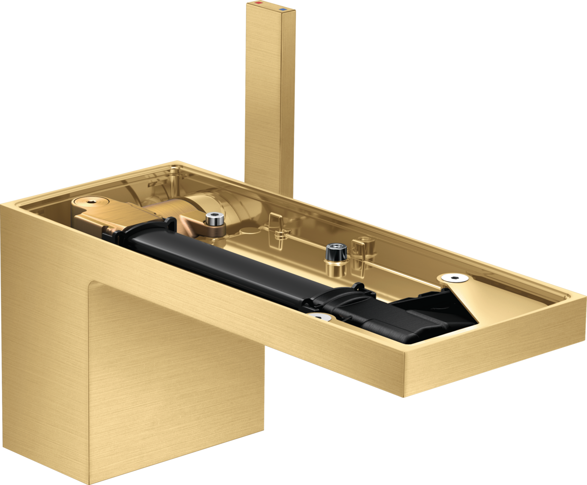 Mitigeur de lavabo AXOR MyEdition 70 sans plaque avec bonde push-open Aspect doré brossé