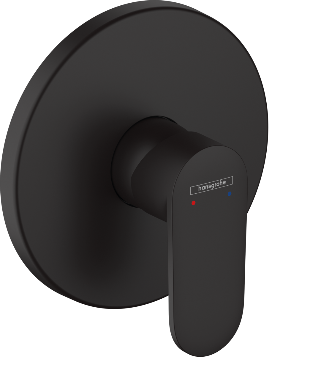 Set de finition pour mitigeur de douche encastré Hansgrohe Vernis Blend en noir mat