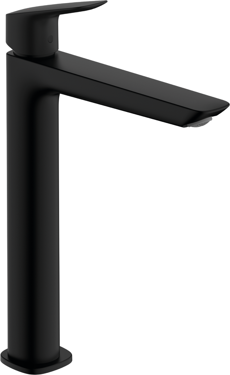 Mitigeur de lavabo Hansgrohe Logis Fine 240 avec tirette et vidage en noir mat