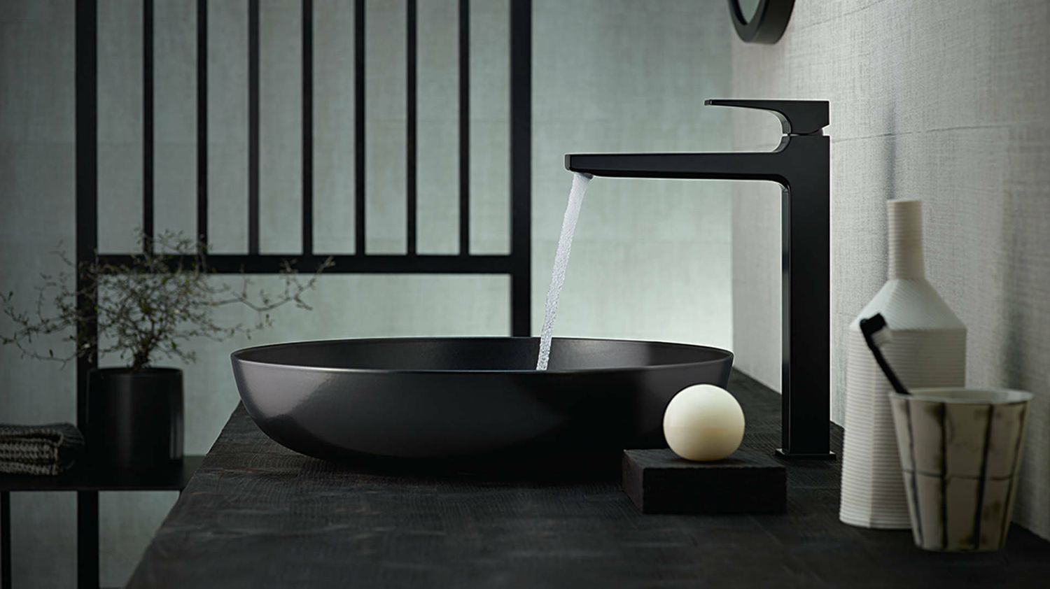 Mitigeur de lavabo Hansgrohe Metropol 260 avec bonde push-open en noir mat