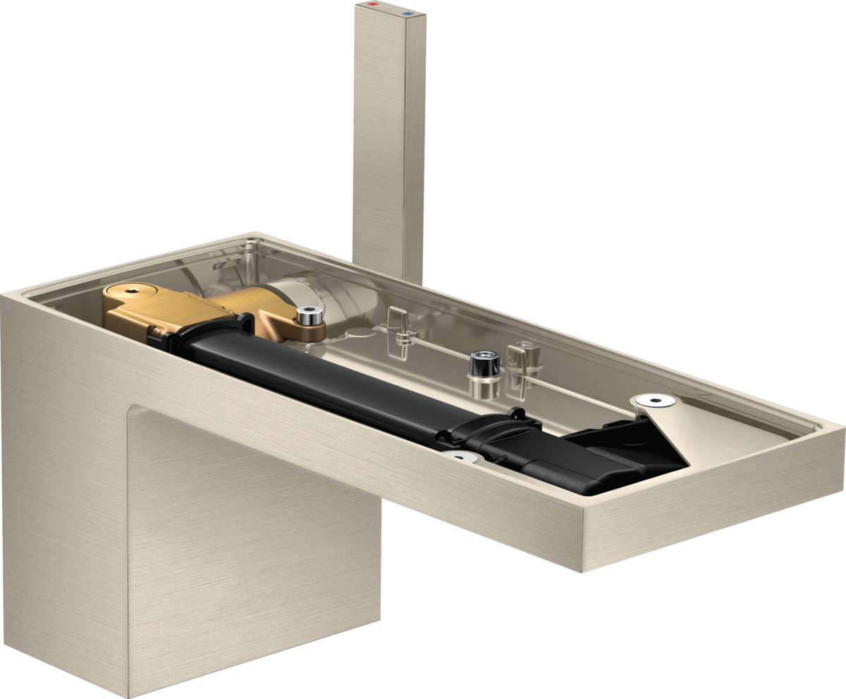 Mitigeur de lavabo AXOR MyEdition 70 sans plaque avec bonde push-open en nickel poli